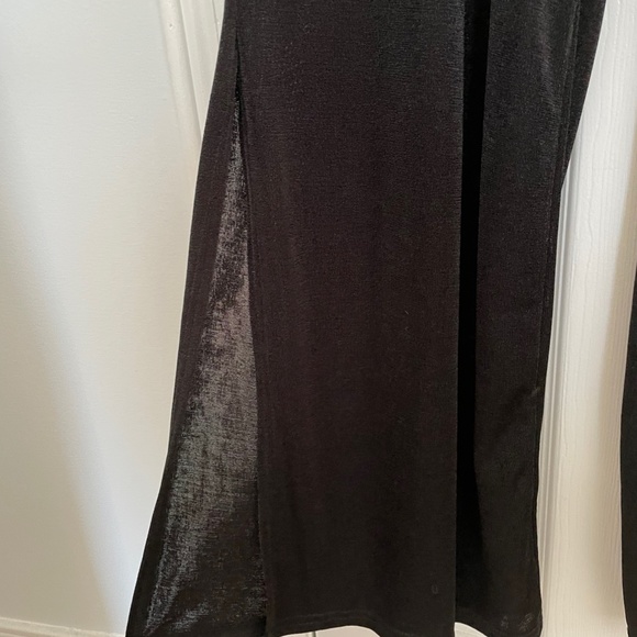 LIKE NEW Black Flare Leg Jumpsuit - Picture 7 of 7